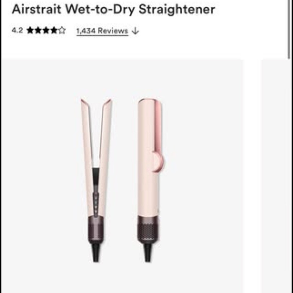 Airstrait Wet-to-Dry Straightener in orange